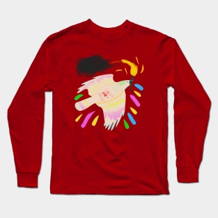 Rainbow Crow (light) Long Sleeve T-Shirt